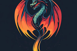 create unique fantasy horror logo