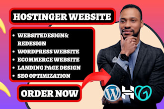 design hostinger website wordpress website hostinger website design godaddy