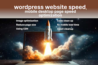 wordpress website speed, mobile and desktop page speed optimisation