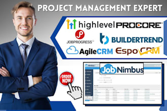 setup ghl jobnimbus agile espo crm buildertrend workflow procore jobprogress