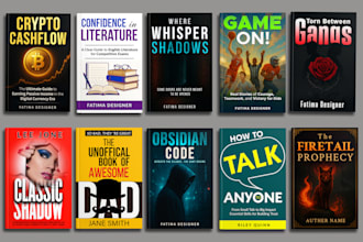 do professional book cover design, ebook book cover, KDP book cover design