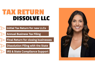 file initial tax, final tax return, dissolve llc, business tax return for llc