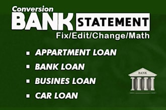 prepare bank reconciliation and financial statements for you