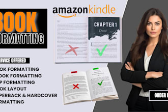 format and publish your kindle ebook or paperback book on amazon KDP