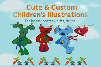 draw a cute children illustration