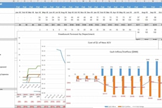 create investors financial plan, model and forecast