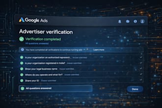 do google ads advertiser verification and suspension reactivation, buy new ad ac