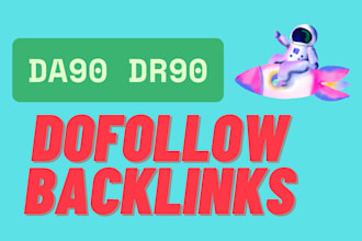 do 30 da 90 DR 90 dofollow seo backlinks web 2 expert