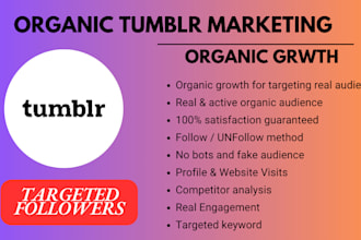 tumblr marketing, promotion for organic growth