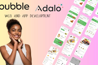develop bubble adalo bubble io website weweb web app saas mvp bubble CRM