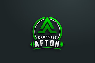 design modern cross fit logo