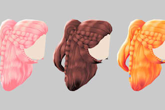 design and create roblox ugc items, including hair and accessories