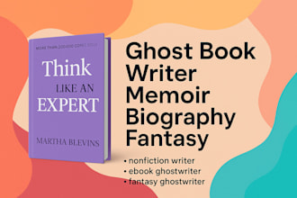 ghost book write memoir biography fantasy ghostwrite book and ebook ghostwriter
