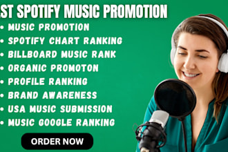 do organic spotify album promotion to increase monthly listeners, spotify chart