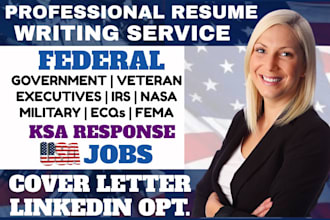 professionally create 24hrs ats resume writing, executive, or federal usajobs CV