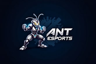 make unique ant logo with free revisions and vector file