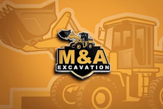 create transport, trucking and logistics logo
