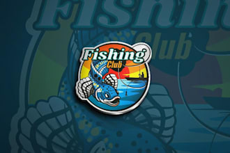 design modern fishing and hunting logo