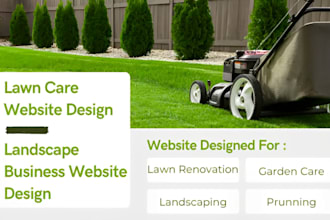 build landscaping website, lawn care website and landscaping lead generation