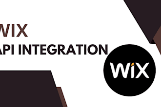 set up a third party API integration with the wix site