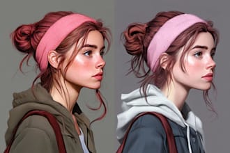 paint realistic characters, concept and artwork digitally