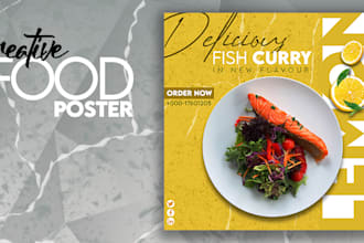 design food poster and food menu