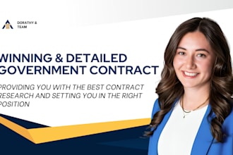government contract bid proposal rfp rfq capability statement contract research