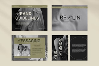 design canva brand or social media guideline for your online business or product