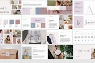 design brand style guide brand guideline logo identity kit social media guide