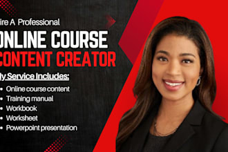 online course content, workbook training manual ecourse mini course creation ppt