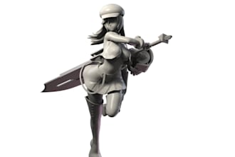 do 3d character nsfw, cospoly 3d model toy figure ,game or printing design