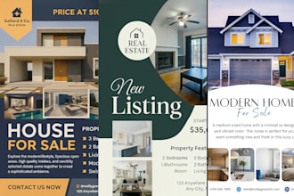 design professional real estate flyers for your listings