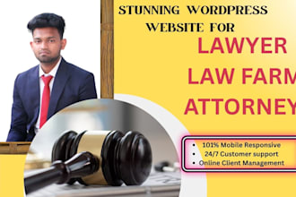 design a stunning law firm wordpress website