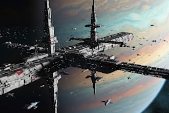 make design sci fi art and spaceship
