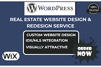 do modern and clean real estate website, realtor website, idx mls website