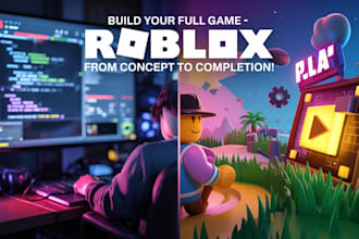 develop entire roblox game, build full roblox game roblox full game
