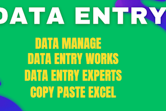 do data entry and copy paste works