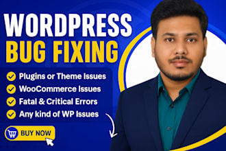 fix complex wordpress issues, fix wordpress errors, wordpress bug fix, css issue