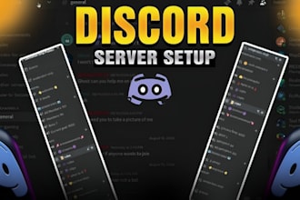 setup new and existing gaming discord server within 24 hours