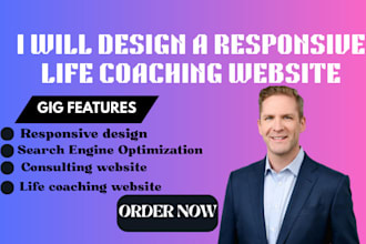 build life coaching website, consulting coaching figma website for speakers