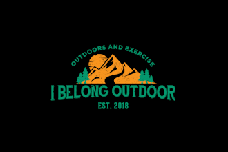 design a custom adventure, travel and outdoor logo