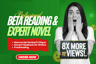 beta read your novel short story manuscript review feedback fiction critique