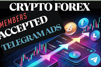 target 500k crypto forex audiences, run accepted telegram ads telegram promotion