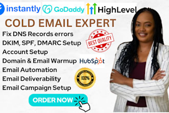 fix dkim spf dmarc errors on instantly ai go high level for cold email outreach
