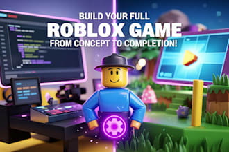 do complete roblox game, script roblox game, roblox game development