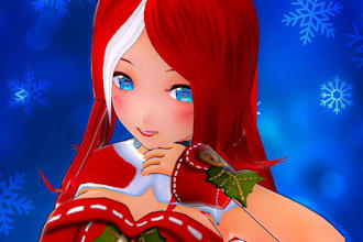 do custom vroid anime model vrchat avatar vtuber model nsfw vrm 3d model