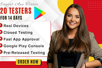 provide 20 testers 20 app testers for andriod ios app game testing app reviews
