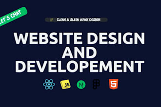 build, rebuild custom website as full stack website developer,figma design