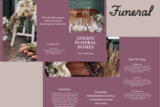 deign creative funeral, obituary flyer on canva