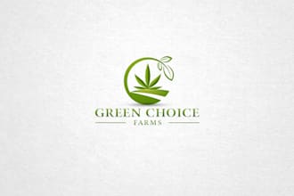 design a modern minimalist natural agriculture or farm logo